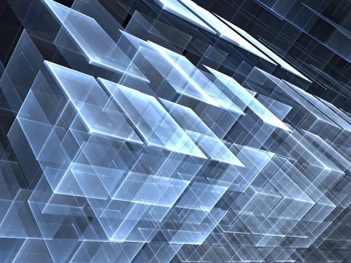 Gerahmter Druck : Chaos-Kubus-Hintergrund - abstrakte computer-generierte Abbildung. Gerahmter Druck : Chaos-Kubus-Hintergrund - abstrakte computer-generierte Abbildung.