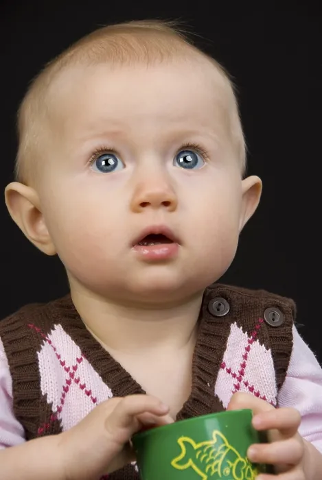 Gerahmter Druck : Kind, 1 Jahr alt Gerahmter Druck : Kind, 1 Jahr alt