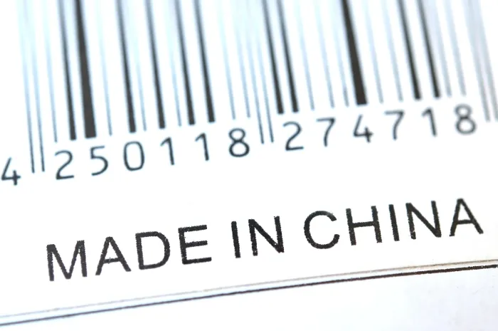 Gerahmter Druck : Made in China, Label 'Made in China' Gerahmter Druck : Made in China, Label 'Made in China'