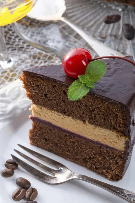 Gerahmter Druck : Schokoladenkuchen Gerahmter Druck : Schokoladenkuchen