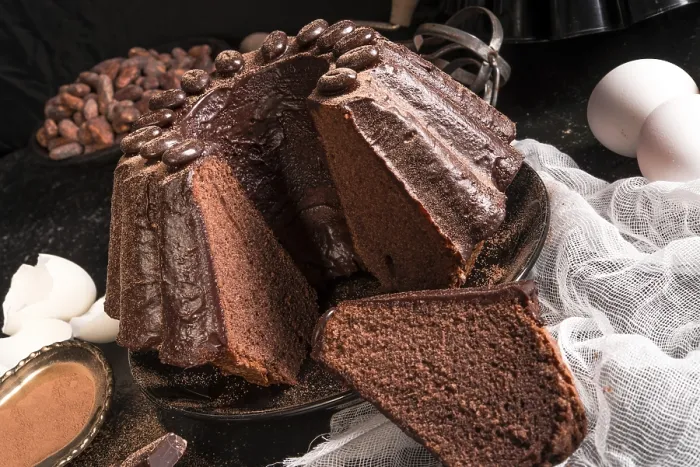 Gerahmter Druck : Schokoladenkuchen Gerahmter Druck : Schokoladenkuchen