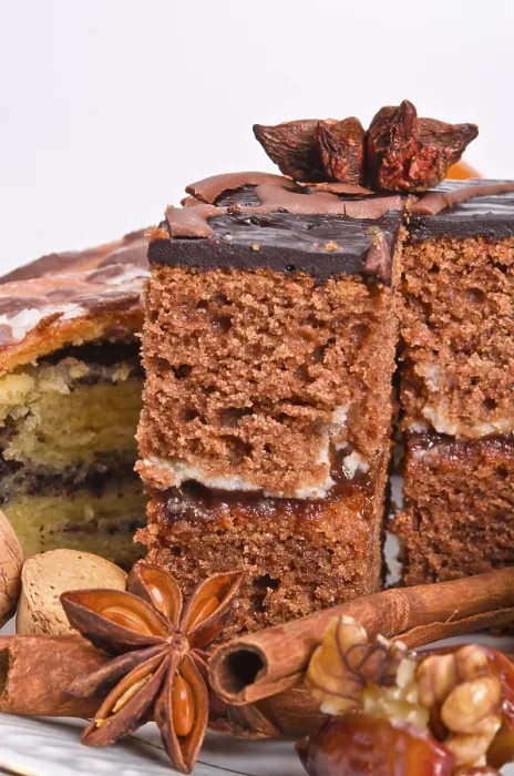 Gerahmter Druck : Schokoladenkuchen Gerahmter Druck : Schokoladenkuchen