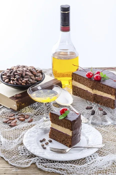 Gerahmter Druck : Schokoladenkuchen Gerahmter Druck : Schokoladenkuchen