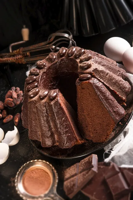 Gerahmter Druck : Schokoladenkuchen Gerahmter Druck : Schokoladenkuchen
