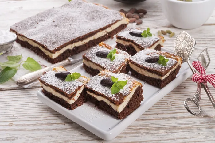 Gerahmter Druck : Schokoladenkäsekuchen Gerahmter Druck : Schokoladenkäsekuchen