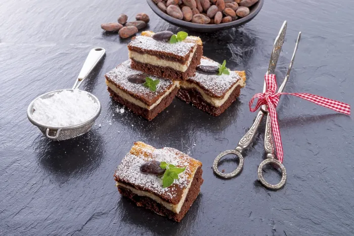 Gerahmter Druck : Schokoladenkäsekuchen Gerahmter Druck : Schokoladenkäsekuchen