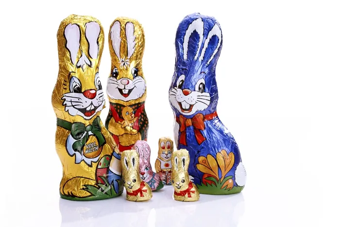 Gerahmter Druck : Schokoladen-Osterhasen Gerahmter Druck : Schokoladen-Osterhasen