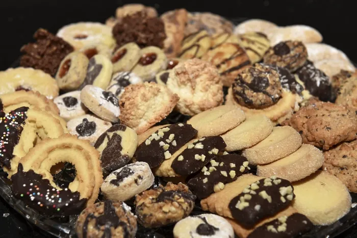 Gerahmter Druck : Weihnachtsplätzchen, Weihnachtsplätzchen, Plätzchen. Gerahmter Druck : Weihnachtsplätzchen, Weihnachtsplätzchen, Plätzchen.