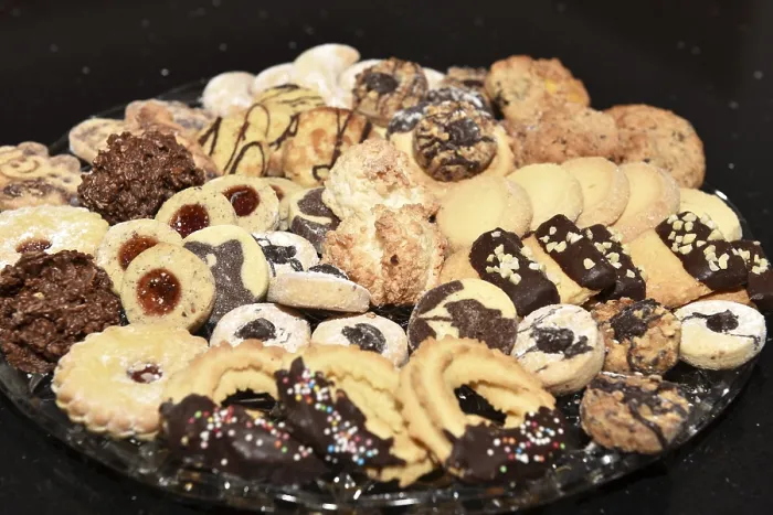 Gerahmter Druck : Weihnachtsplätzchen, Weihnachtsplätzchen, Plätzchen. Gerahmter Druck : Weihnachtsplätzchen, Weihnachtsplätzchen, Plätzchen.