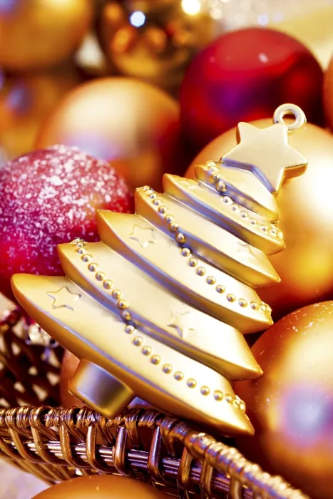 Gerahmter Druck : Weihnachtsdekorationen Gerahmter Druck : Weihnachtsdekorationen