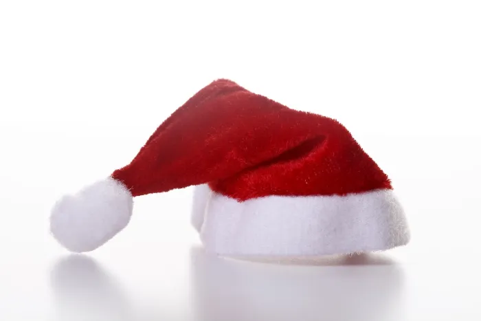 Gerahmter Druck : Weihnachtshut