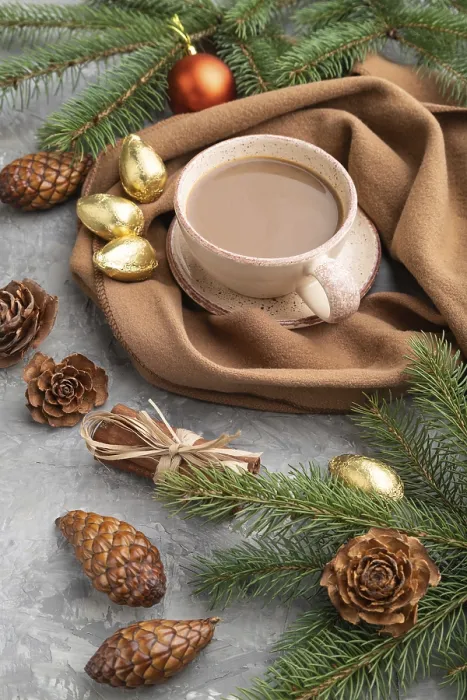Gerahmter Druck : Weihnachts- oder Neujahrs-Komposition Gerahmter Druck : Weihnachts- oder Neujahrs-Komposition