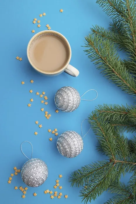 Gerahmter Druck : Weihnachts- oder Neujahrs-Komposition Gerahmter Druck : Weihnachts- oder Neujahrs-Komposition
