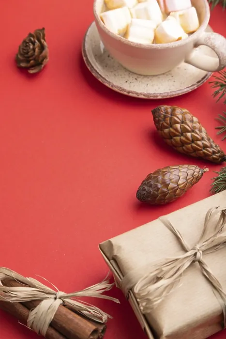 Gerahmter Druck : Weihnachts- oder Neujahrs-Komposition Gerahmter Druck : Weihnachts- oder Neujahrs-Komposition