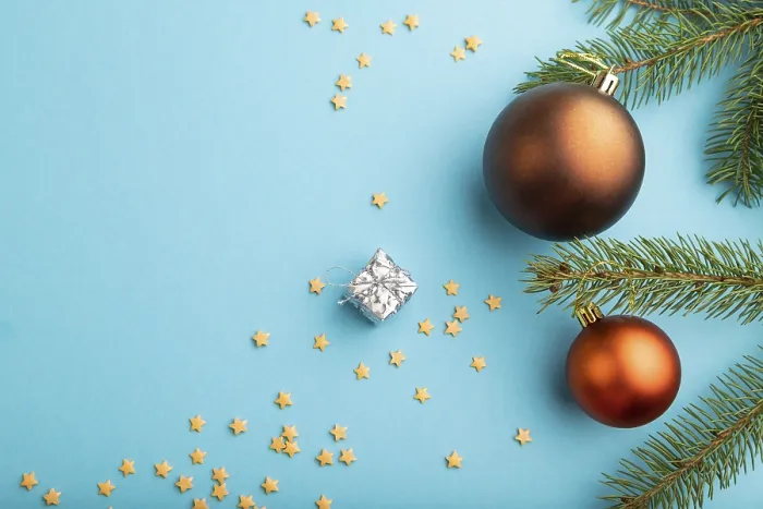 Gerahmter Druck : Weihnachts- oder Neujahrs-Komposition Gerahmter Druck : Weihnachts- oder Neujahrs-Komposition