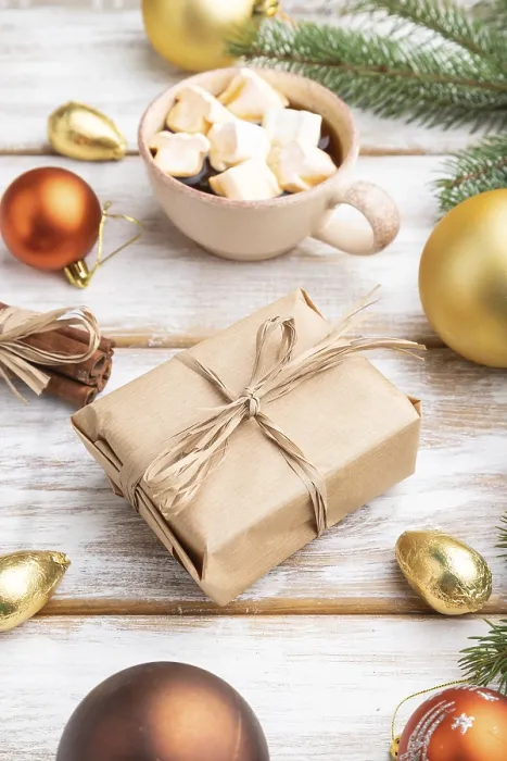 Gerahmter Druck : Weihnachts- oder Neujahrs-Komposition Gerahmter Druck : Weihnachts- oder Neujahrs-Komposition
