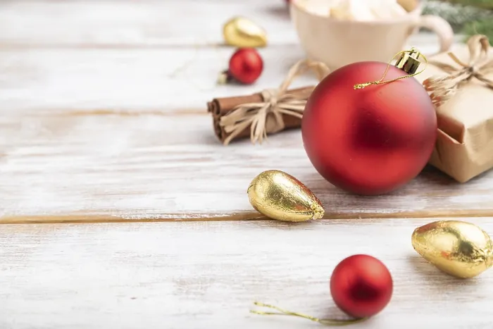 Gerahmter Druck : Weihnachts- oder Silvesterkomposition Gerahmter Druck : Weihnachts- oder Silvesterkomposition