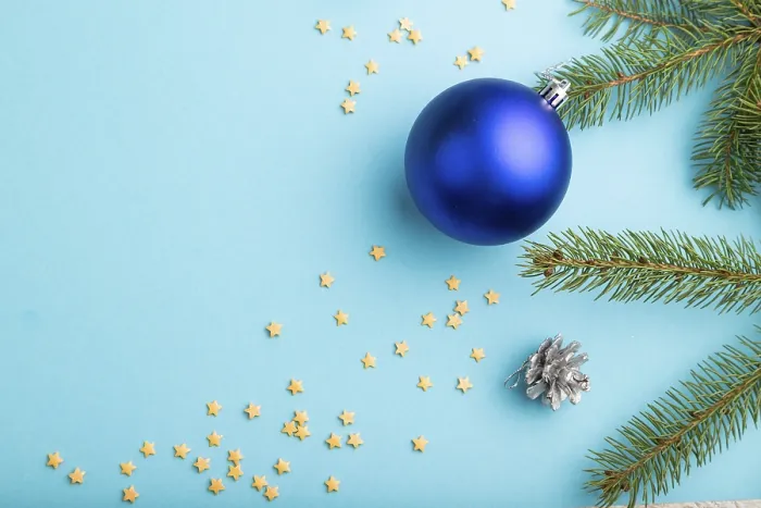 Gerahmter Druck : Weihnachts- oder Neujahrs-Komposition Gerahmter Druck : Weihnachts- oder Neujahrs-Komposition