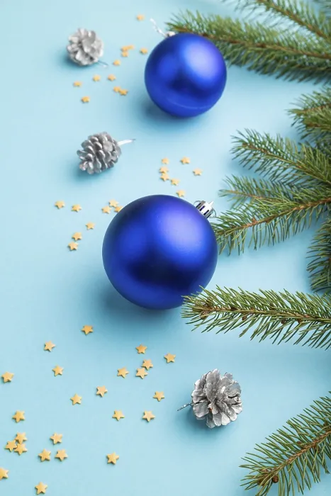 Gerahmter Druck : Weihnachts- oder Neujahrs-Komposition Gerahmter Druck : Weihnachts- oder Neujahrs-Komposition