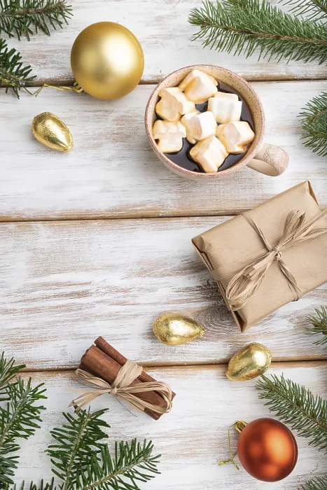 Gerahmter Druck : Weihnachts- oder Neujahrs-Komposition Gerahmter Druck : Weihnachts- oder Neujahrs-Komposition