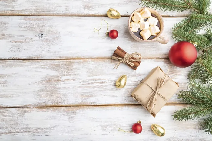 Gerahmter Druck : Weihnachts- oder Neujahrs-Komposition Gerahmter Druck : Weihnachts- oder Neujahrs-Komposition