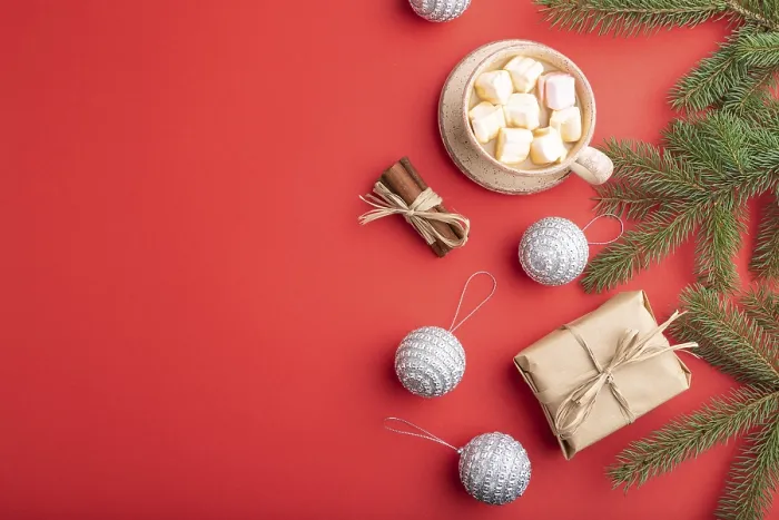 Gerahmter Druck : Weihnachts- oder Neujahrs-Komposition Gerahmter Druck : Weihnachts- oder Neujahrs-Komposition