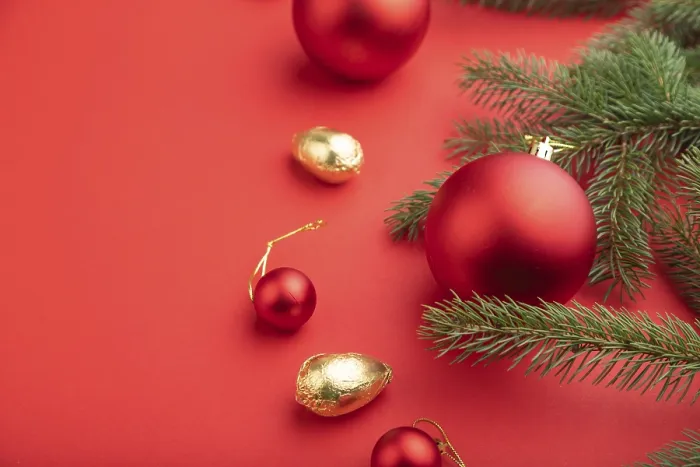 Gerahmter Druck : Weihnachts- oder Neujahrs-Komposition Gerahmter Druck : Weihnachts- oder Neujahrs-Komposition