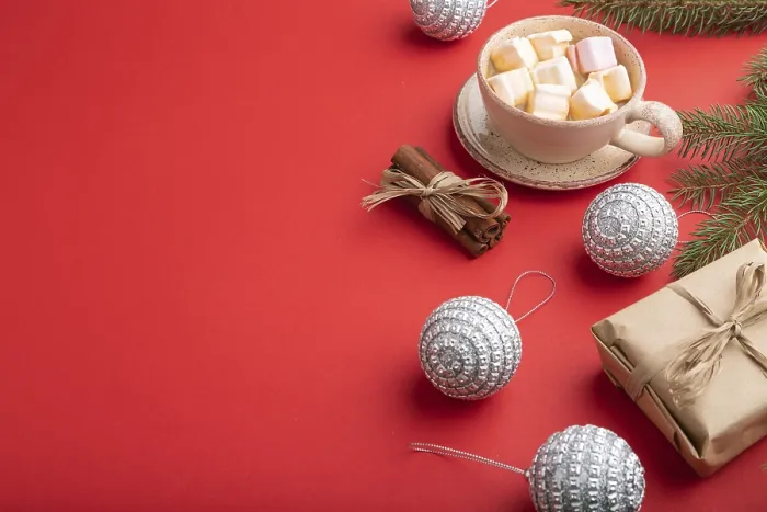 Gerahmter Druck : Weihnachts- oder Neujahrs-Komposition