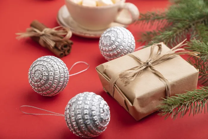 Gerahmter Druck : Weihnachts- oder Neujahrs-Komposition Gerahmter Druck : Weihnachts- oder Neujahrs-Komposition