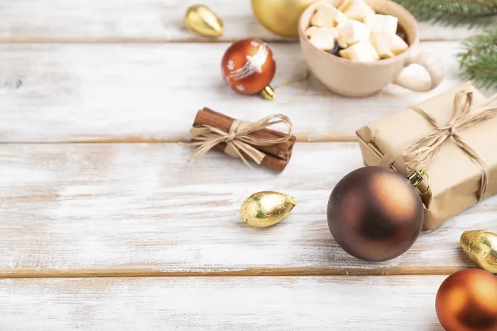 Gerahmter Druck : Weihnachts- oder Silvesterkomposition Gerahmter Druck : Weihnachts- oder Silvesterkomposition