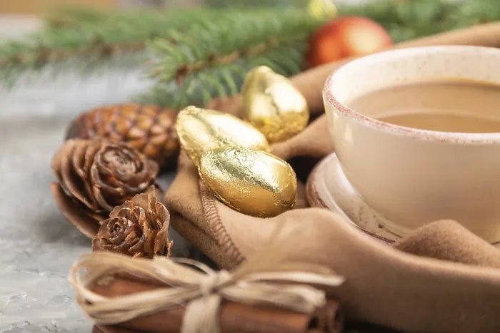 Gerahmter Druck : Weihnachts- oder Neujahrs-Komposition Gerahmter Druck : Weihnachts- oder Neujahrs-Komposition