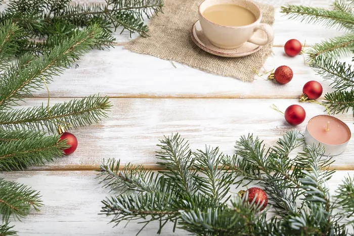 Gerahmter Druck : Weihnachts- oder Neujahrs-Komposition Gerahmter Druck : Weihnachts- oder Neujahrs-Komposition