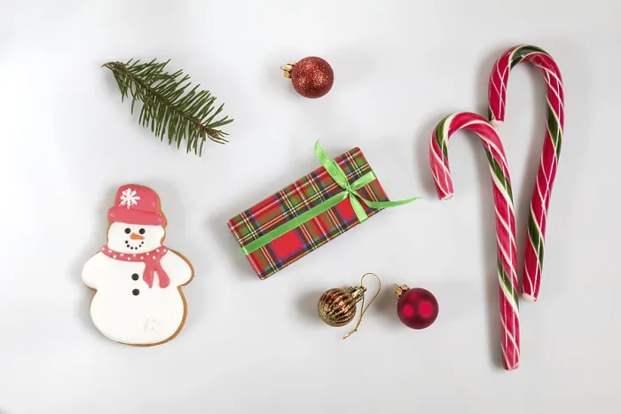 Gerahmter Druck : Weihnachts- und Neujahrs-Komposition Gerahmter Druck : Weihnachts- und Neujahrs-Komposition