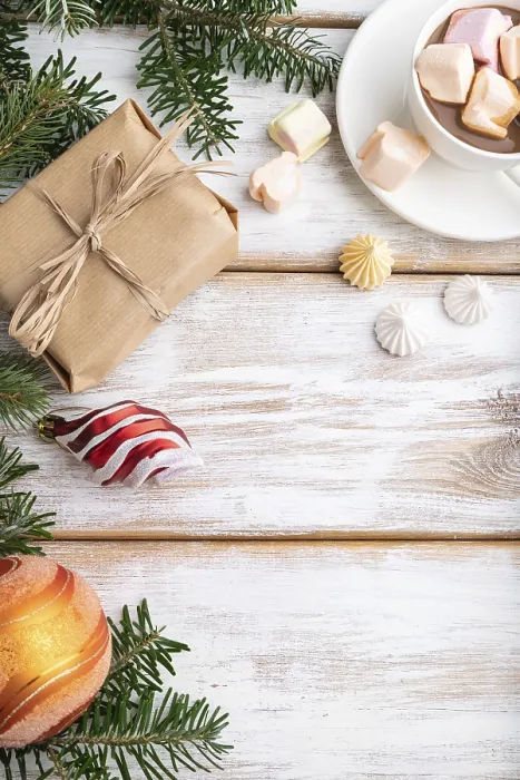 Gerahmter Druck : Weihnachts- oder Neujahrsrahmenkomposition. Gerahmter Druck : Weihnachts- oder Neujahrsrahmenkomposition.