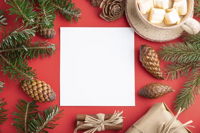 Gerahmter Druck : Weihnachts- oder Neujahrsrahmenkomposition. Gerahmter Druck : Weihnachts- oder Neujahrsrahmenkomposition.