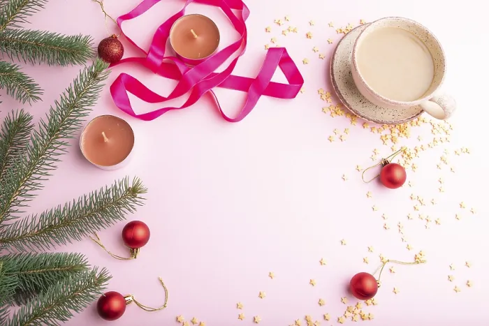 Gerahmter Druck : Weihnachts- oder Neujahrsrahmenkomposition. Gerahmter Druck : Weihnachts- oder Neujahrsrahmenkomposition.