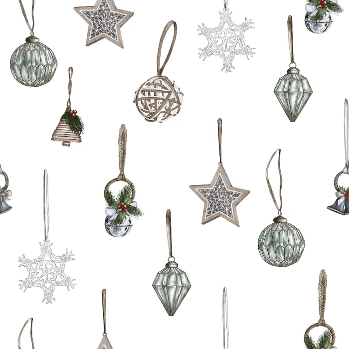 Gerahmter Druck : Weihnachtsmuster ohne Lücken. Lichter.