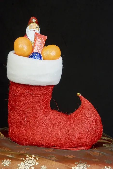 Gerahmter Druck : Weihnachtssack Gerahmter Druck : Weihnachtssack