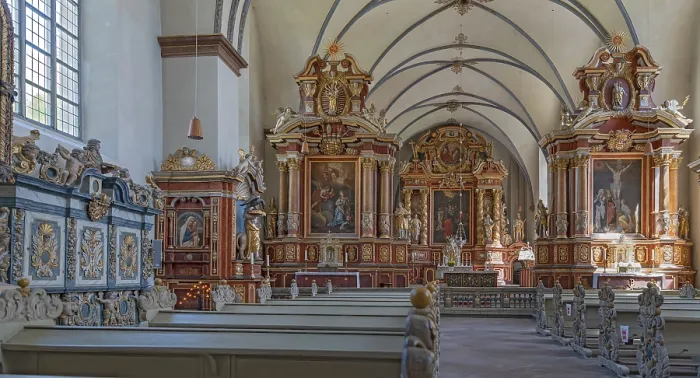 Gerahmter Druck : Kirche, innen, Kloster Corvey Gerahmter Druck : Kirche, innen, Kloster Corvey