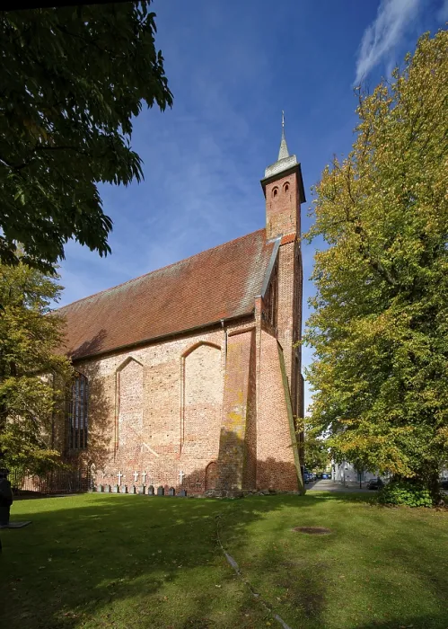 Gerahmter Druck : Kirche, ehemalige Kloster Ribnitz