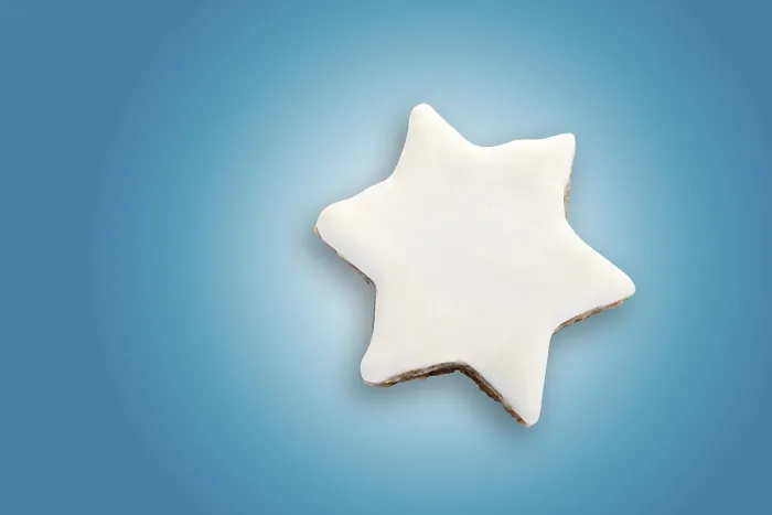 Gerahmter Druck : Zimtstern-Cookie Gerahmter Druck : Zimtstern-Cookie