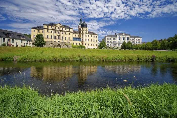 Gerahmter Druck : Klassisches Unteres Schloss und G. E Gerahmter Druck : Klassisches Unteres Schloss und G. E