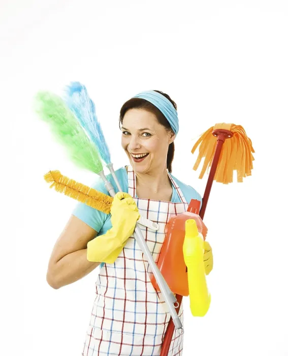 Gerahmter Druck : Putzfrau auf der Arbeit. Gerahmter Druck : Putzfrau auf der Arbeit.