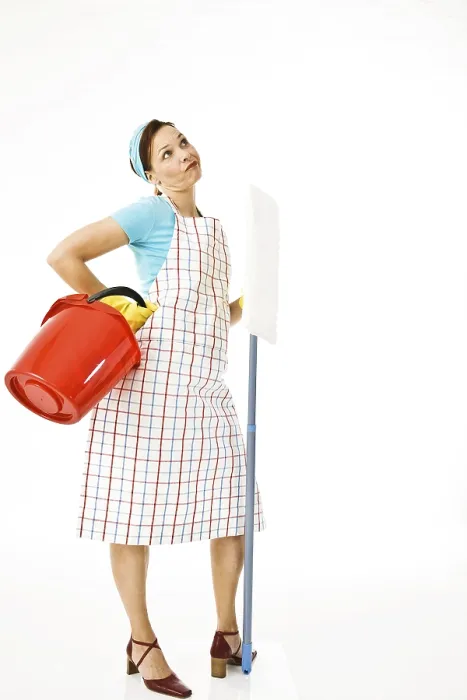 Gerahmter Druck : Putzfrau auf der Arbeit. Gerahmter Druck : Putzfrau auf der Arbeit.