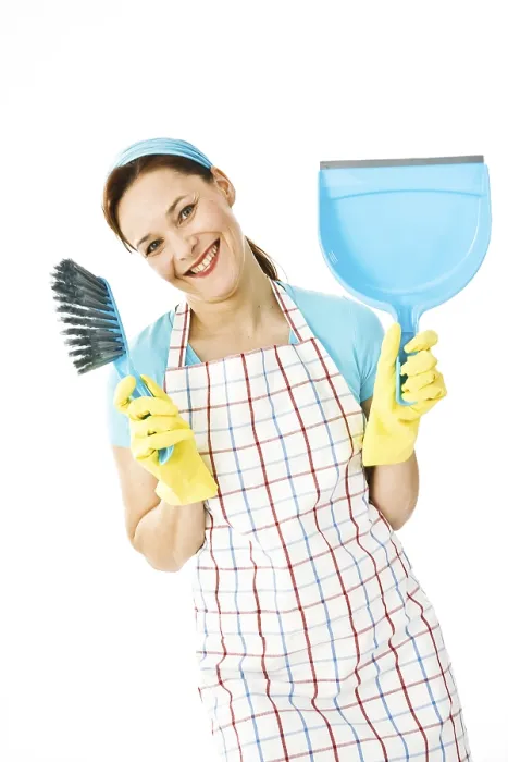 Gerahmter Druck : Putzfrau auf der Arbeit. Gerahmter Druck : Putzfrau auf der Arbeit.