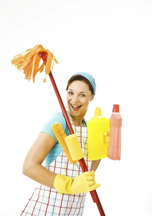 Gerahmter Druck : Putzfrau auf der Arbeit. Gerahmter Druck : Putzfrau auf der Arbeit.