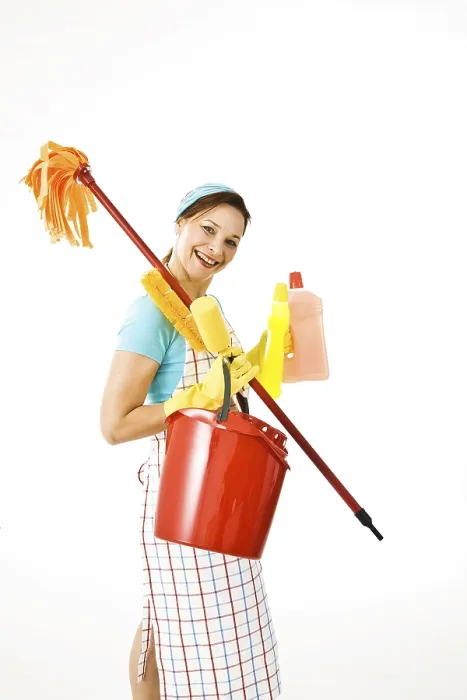 Gerahmter Druck : Putzfrau auf der Arbeit Gerahmter Druck : Putzfrau auf der Arbeit