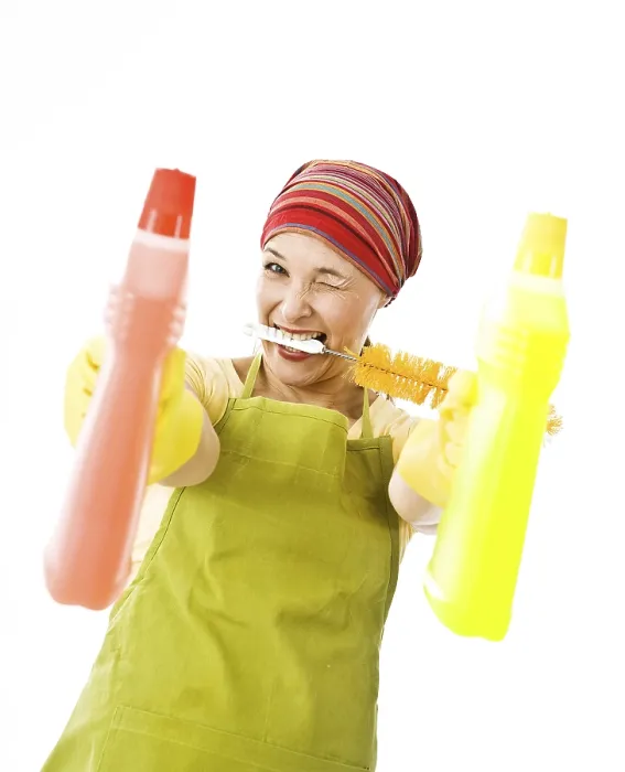 Gerahmter Druck : Putzfrau auf der Arbeit. Gerahmter Druck : Putzfrau auf der Arbeit.