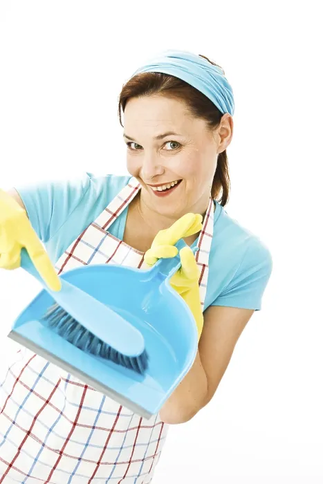 Gerahmter Druck : Putzfrau auf der Arbeit. Gerahmter Druck : Putzfrau auf der Arbeit.