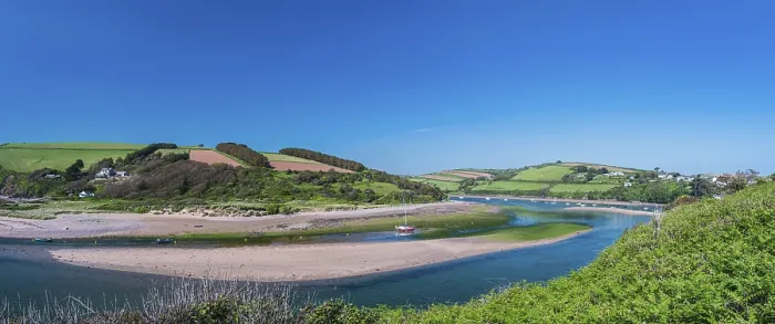 Gerahmter Druck : Felsklippen und Felsen am Bantham Beach Gerahmter Druck : Felsklippen und Felsen am Bantham Beach
